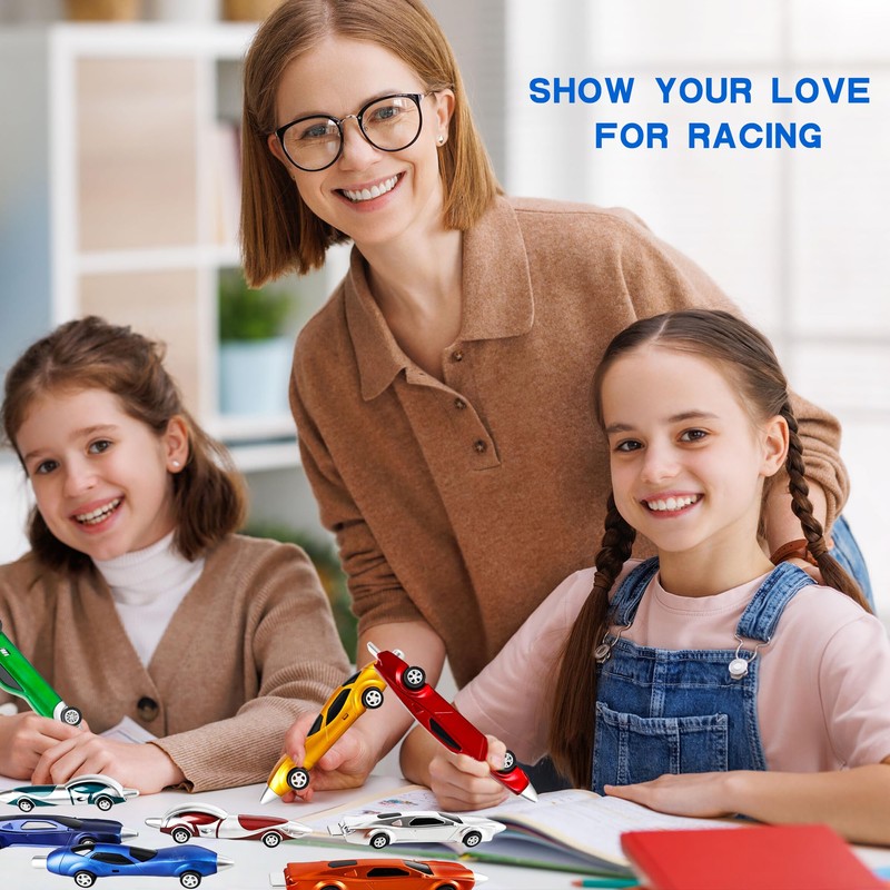 Spaluck 32 Pcs Car Pen Bulk Fun Pens Racing Pen