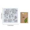GORGECRAFT Rose Stencils Templates 30x30cm Flower Bud Leaves Pattern Large