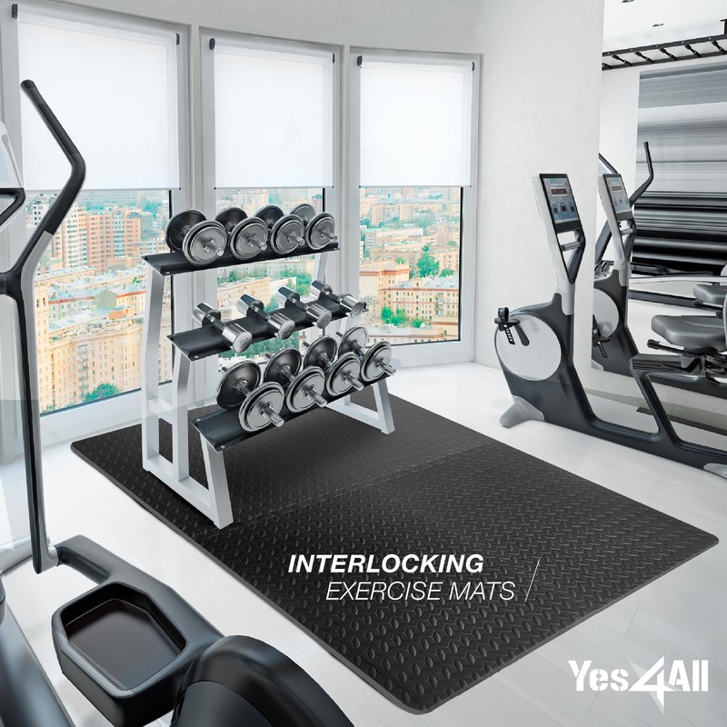 Foam - EVA Foam Interlocking Mats - Black - 3/4"