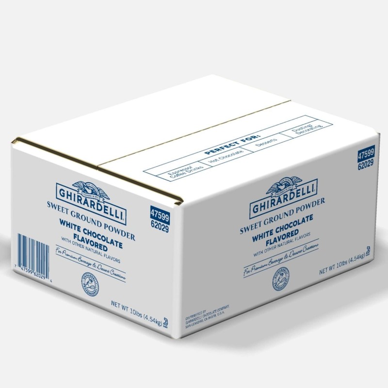 Ghirardelli Sweet Ground White Chocolate Flavored Beverage Mix, 10-Pound Package