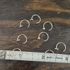 vintage Open Huggie Hoop Earrings Threader Pull Through Ear hugger