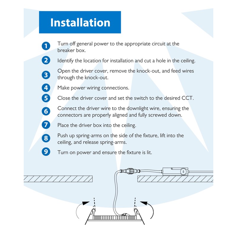 NICOR Lighting REL611205KRDWH REL6 LED Downlight, White