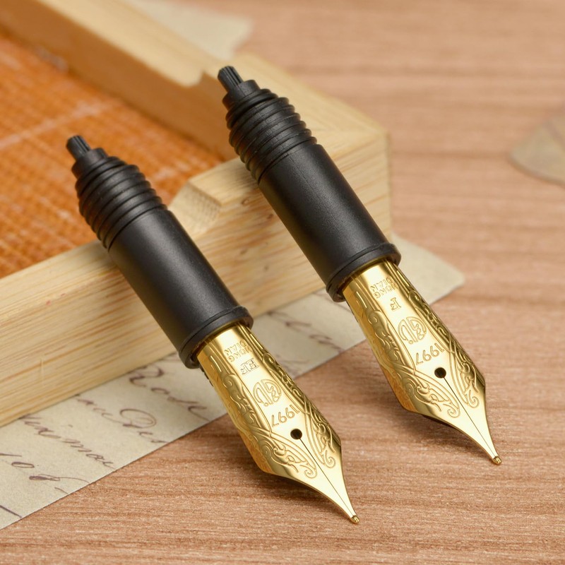 Set of Hongdian D5 Fountain Pen Golden Nib (Extra Fine