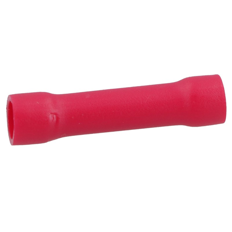 Insulated Straight Butt Connectors Electrical Crimps Terminals Red 100pc