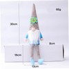 Abaodam Flower Gnome Doll Long Legs Soft Plush Sitting Gnome