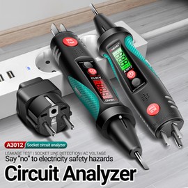 ANENG A3012 Multifunctional Socket Circuit Analyzer AC/DC Voltage Tester Intelligent Power Polarity Detector Leakage Test Tools
