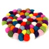GURU SHOP Felt coasters, coasters made of felt balls, felt