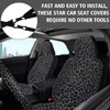 JINGSEN 15 Pieces Leopard Print Printing Car Steering Wheel Cover