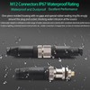 ZBLZGP M12 5Pin A Code Connector Waterproof Male Sensor Plug