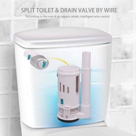 Plastic White Replacement Parts for Split Double Row Drain Valve Toilet for Bathroom Home Office Replacement for TOTO