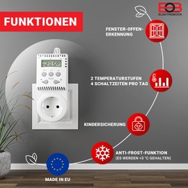 Socket Thermostat TS10 Infra-Red Heater
