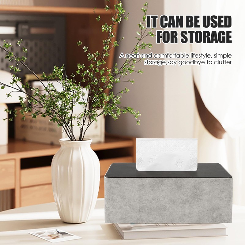 PU Leather Tissue Box, Cosmetic Tissue Box, Tissue Box Holder,