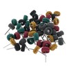 dophee 100Pcs Abrasive Buffing Wheels, Mini 25mm/1" Scouring Pad Polishing