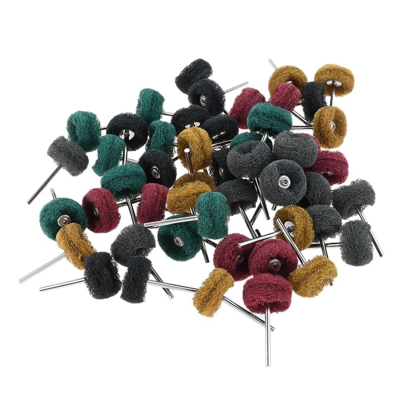 dophee 100Pcs Abrasive Buffing Wheels, Mini 25mm/1" Scouring Pad Polishing