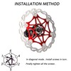 Newgoal Bicycle Disc Brake Disc, 180mm Bicycle Brake Disc Mountain