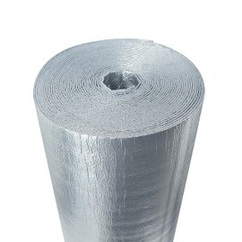 Nasibey Reflective Insulation | 3mm 24in x 5ft Radiant Barrier with Reflective Foam Core and Dual Layer Aluminum Foil | Ideal for Ceilings, Walls, Garage Doors,Steel Structures, RV Windows, Roofs ect