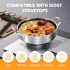 Toutrop Stainless Steel 7QT Saute Pan 14 Inch Deep Frying