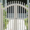 Garden Gate Latch for Wooden Gates - Galvanised Silver Door