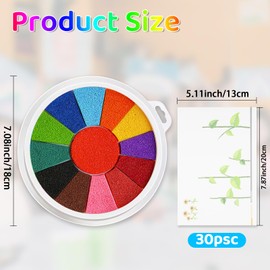 Kaizuca Kids Finger Paints, 13 Colors Funny Finger Painting, Non-Toxic Washable, Child-Safe Ink, With 30 Finger Drawing Cards, for DIY Painting, Crafts and Birthday Gifts