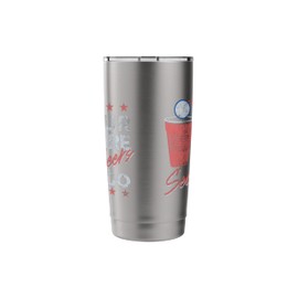 4th Of July Trendy Four Score & Seven Beers Ago Stainless Steel Insulated Tumbler
