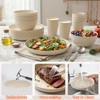Plastic Dinnerware Sets for 6 People 18pcs Camping Plates and