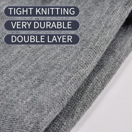 ZOORON 1 & 2 Packs Beanie for Men Women Warm Winter Hats Acrylic Knit Cuffed Beanie Cap Unisex, Dark Purple, 7-7 1/4