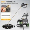 ROADFAR 16 Pressure Washer Surface Cleaner with 4 Wheels W/