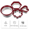 iplusmile 4Pcs Cute Sandwich Maker Molds Cookie Stamp Set for