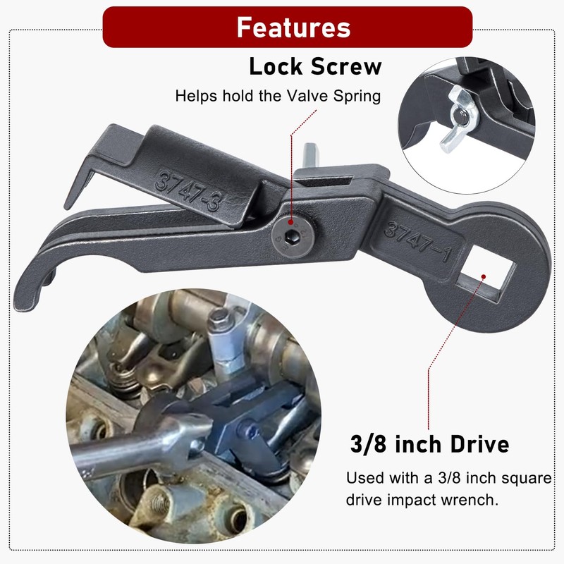 Camoo Rocker Arm Remover/Installer & Valve Spring Compressor Tool for