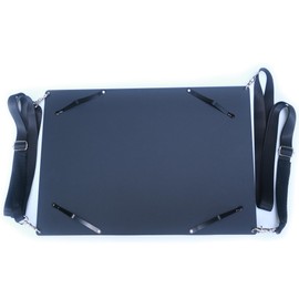 Banjiang Metal Clipboard with Shoulder Strap,Aluminum Drawing Board with Movable Clip,A4 Letter Legal Tabloid Ledger Sized Clipboards,Wearable Art Board for Urban Sketching (Black - 11x17-4 Clips)