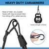 EXVITAL Adjustable Bungee Cords with Hook Elastic Carabiner Bungee Straps
