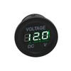 F FIERCE CYCLE Motorbike DC 12V 24V Voltmeter Green LED