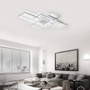 Jaycomey Ceiling Light,Modern LED Ceiling Lamps with 3 Squares,75W Cool