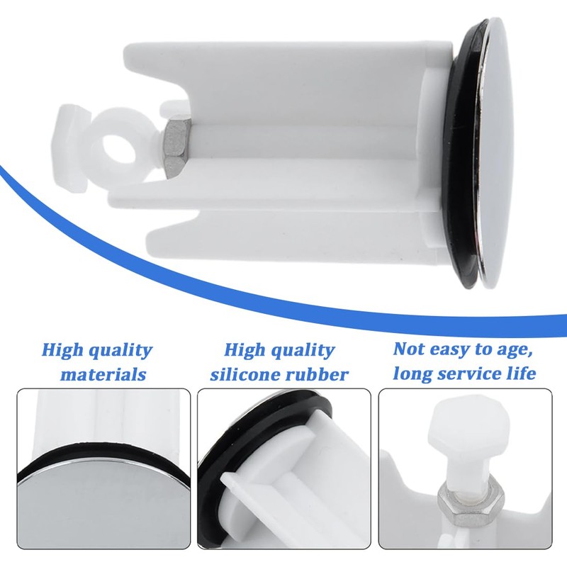 Set of 2 Universal Sink Plugs, Adjustable Drain Plugs, Sealing