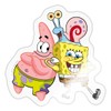 Spreadshirt SpongeBob Squarepants with Patrick & Gary Sticker, Max. 10 x 10 cm, 10 x 10 cm, Glossy Transparent
