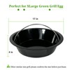 KAMaster Ash Can with Handle for XLarge Big Green Egg,Charcoal