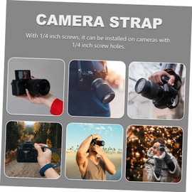 SHINEOFI 4PCS Camera Neck Strap Quick Release Screw Holder Fixing Screw Accessories for DSLR Convenient Neck Strap Connection with Vibration Dampening Gasket