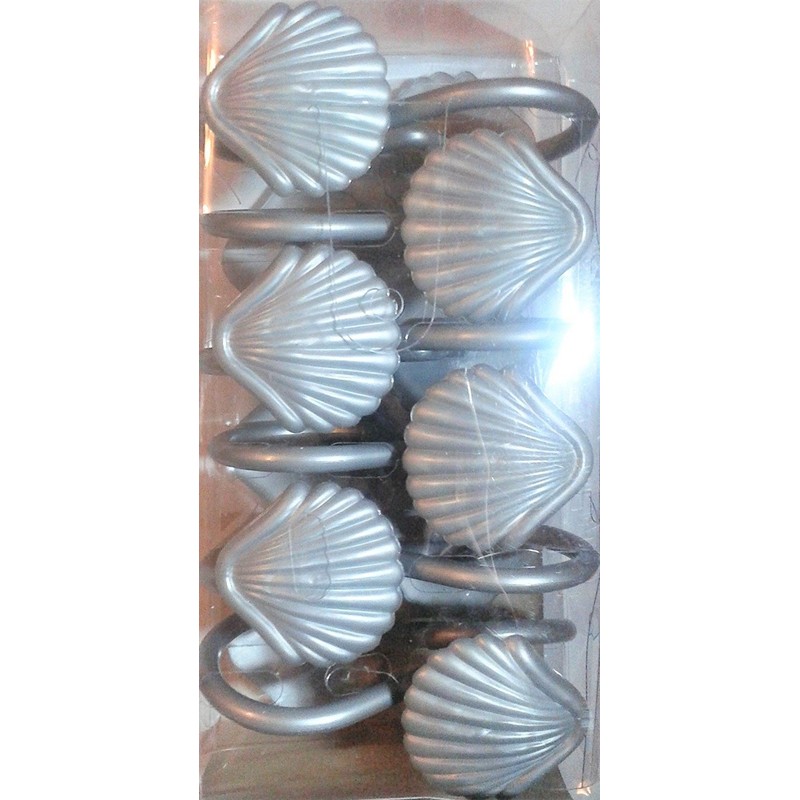 Better Home 12 Sea Shell Deluxe Shower Hooks S Shaped