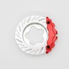 RC模型用 ステアリングホイール シルバー/レッド