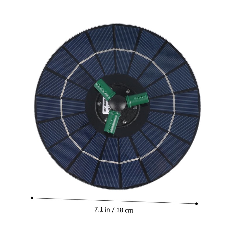 Mipcase Solar Fountain Pump with RGB Lights Solar Feature for