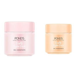 Ponds Cuidado Facial Fruity Hydra Fresh Sandía, Gel Hidratante, 110 g  Cuidado Facial Fruity Hydra Fresh Naranja, Gel Hidratante, 110 G               