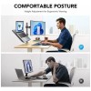 Soporte Base Doble Ergonomica Para Monitor Y Laptop De Mesa