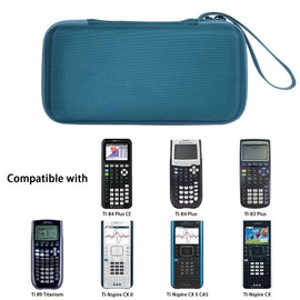 co2CREA Hard Case Compatible with Texas Instruments TI-84 Plus CE/TI-84 Plus/TI-Nspire CX II CAS/TI-Nspire CX II/TI-83 Plus/TI-89 Titanium/TI-85 / TI-86 Color Graphing Calculator, Teal