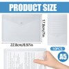 Document Wallet A5, Pack of 10 Envelope Folders for Filing,