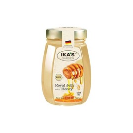 Ika's Garden Raw Royal Jelly with Honey - 100% Pure, Unfiltered, Gluten-Free – Product of Germany, 17.6 oz (500g) Jar