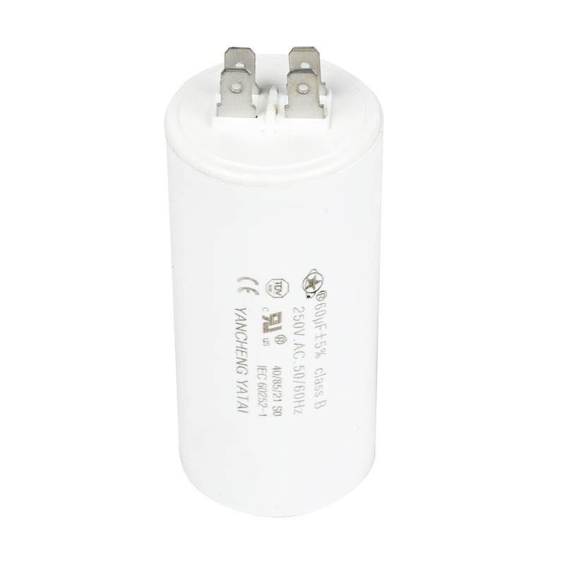 YATAI CBB60 Capacitor 60uF 250V AC, 4-Tab Motor Run Capacitor,