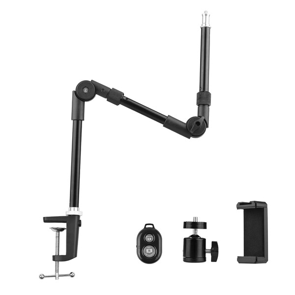 Andoer ST-01 Flexible Foldable Desk Mount Stand Metal Bracket 1/4