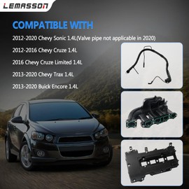 Engine Intake Manifold & Valve Cover Kit Compatible With 2012 2013 2014 2015 2016 2027 2018 2019 2020 2021 Chevy Sonic Cruze Trax Tracker, Encore 1.4L Replaces 615-380, 55573746, 25193343