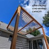 3Pack 3.6" Saddle Roof Riser for Patio Pergola, 18-1/4 Inches