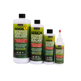 SILCA Ultimate Tubeless Tire Sealant W/FIBERFOAM | Long Lasting, Fast Sealing Bike Tire Sealant | Tubeless Sealant - MTB, Road, Gravel Bicycle Tires | Tire Sealant Bicycle (32oz Sealant with Carbon)